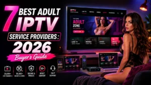 Adult IPTV with 18+ channels, VOD, HD and 4K streaming services in 2026