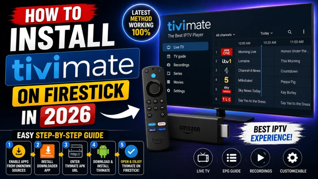 How to Install TiviMate on Firestick in 2026 - NikonIPTV