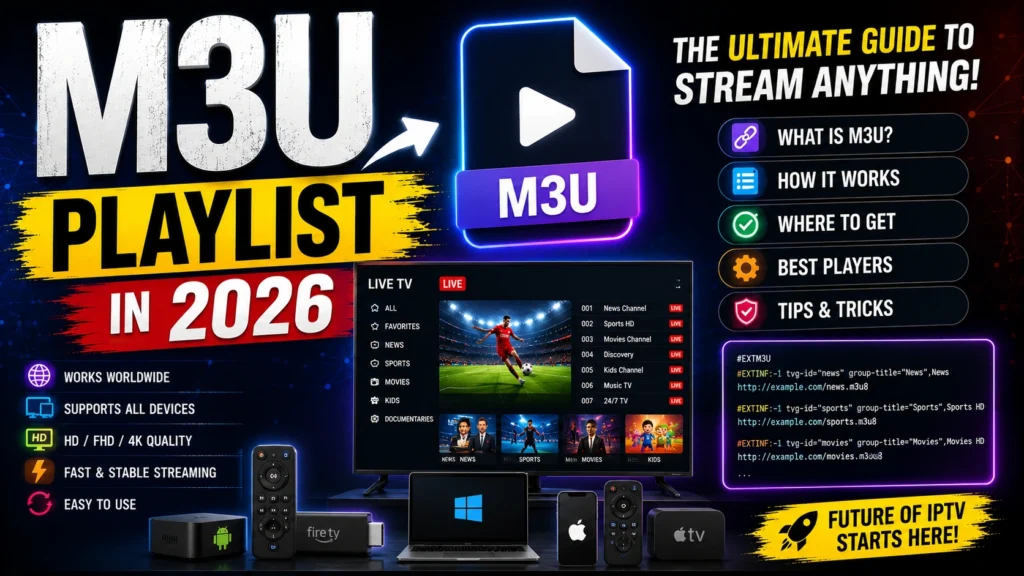 7 Things Every Streamer Must Know About an M3U Playlist in 2026 1 M3U Playlist in 2026