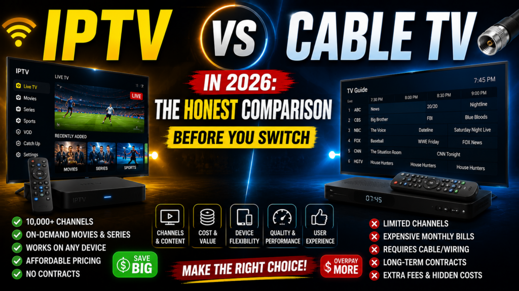 IPTV vs Cable TV in 2026 The Honest Comparison Before You Switch