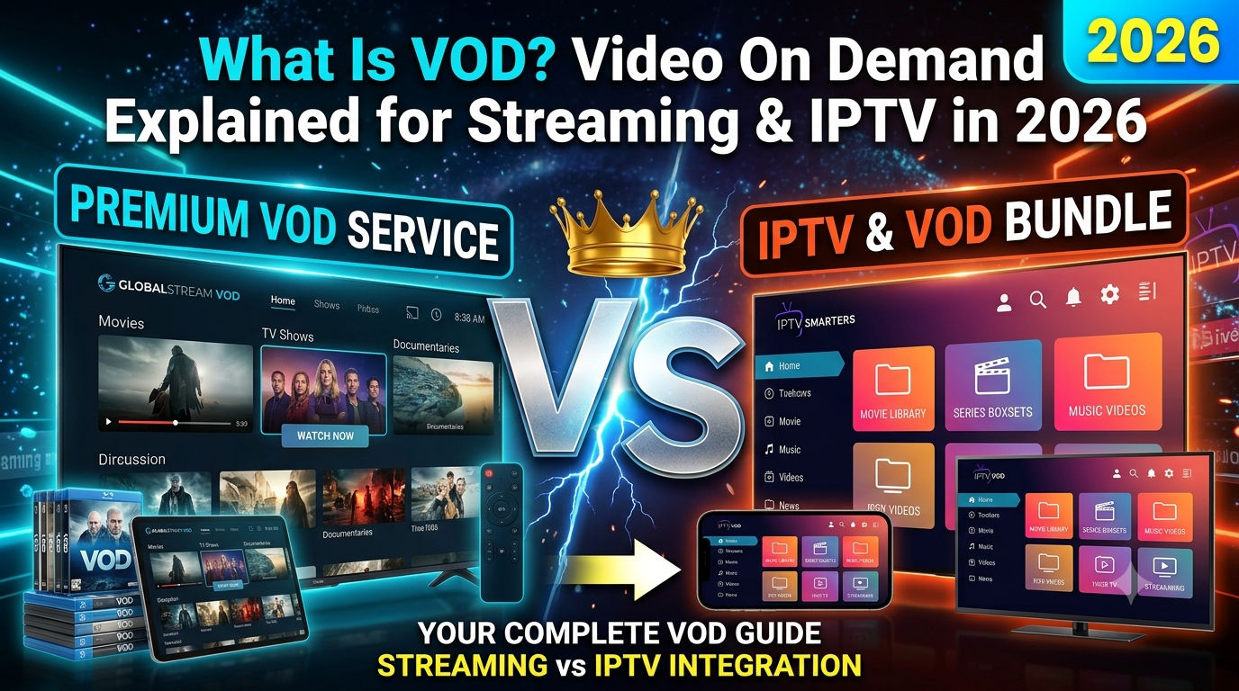 What Is VOD Video On Demand Explained for Streaming and IPTV in 2026