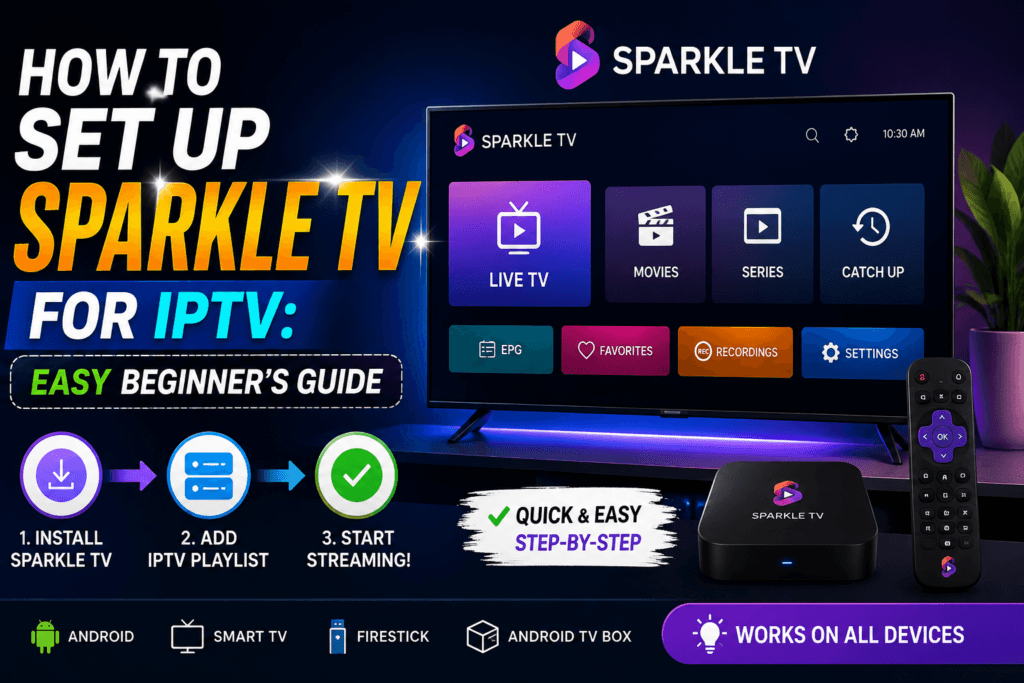 How to Set Up Sparkle TV for IPTV: Easy Beginner's Guide 1 How to Set Up Sparkle TV for IPTV Easy Beginner's Guide